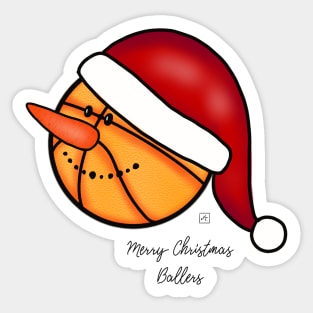 Merry Christmas ballers Sticker